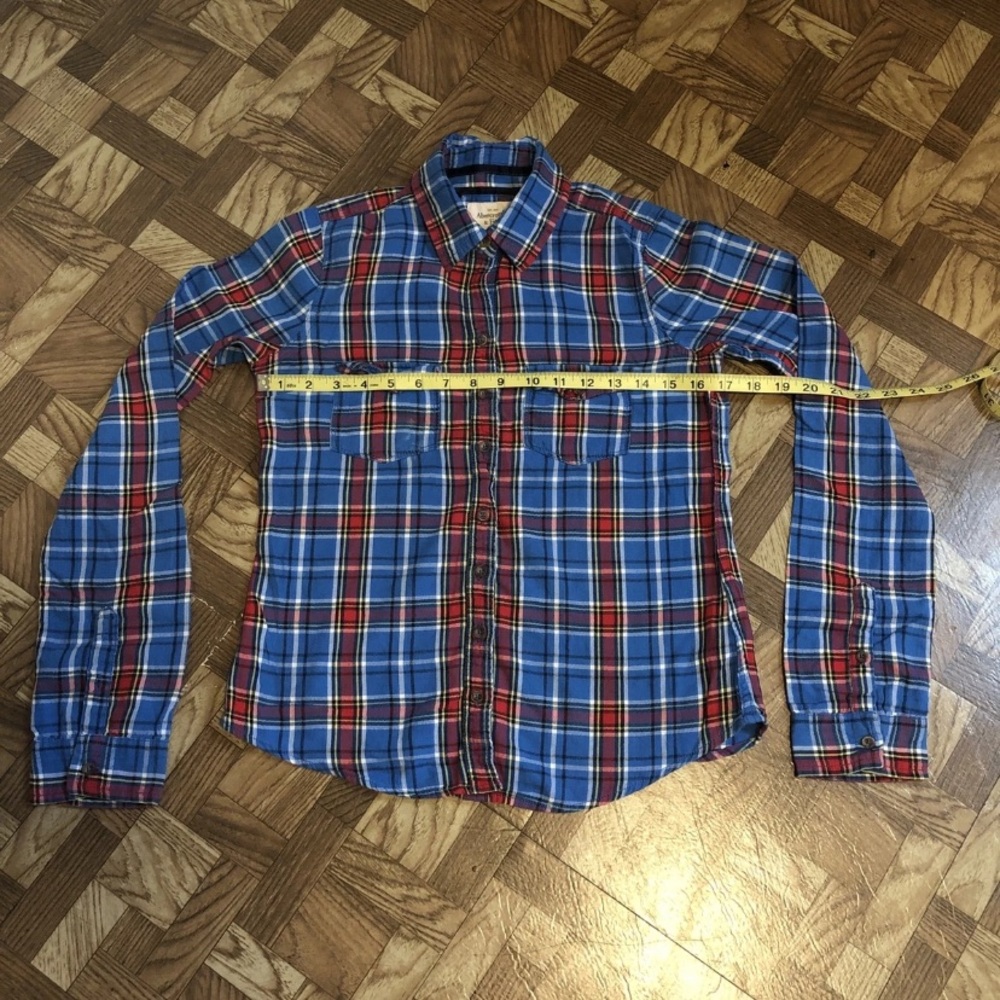 Abercrombie & Fitch Red and Blue Checkered Shirt